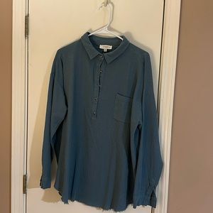 Ungee long sleeve, teal women’s shirt